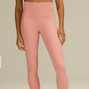 Lululemon align high rise 25” double lined leggings pink savannah